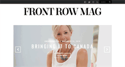Desktop Screenshot of frontrowmag.com
