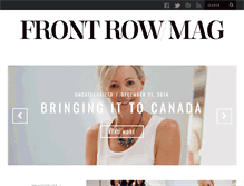 Tablet Screenshot of frontrowmag.com